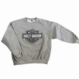 Harley-Davidson Men's Gray Crewneck Sweater